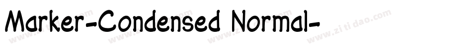Marker-Condensed Normal字体转换